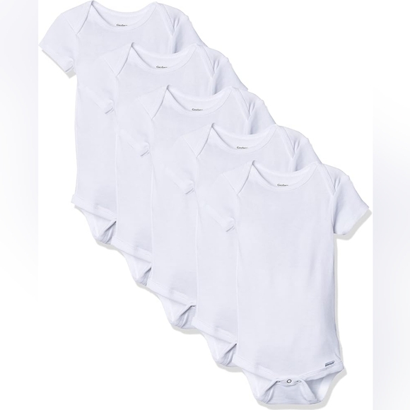 Gerber 5 Pack Short Sleeve Onesie Snap Closure 12M, 18M - Picture 1 of 8